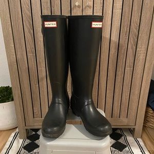 Matte Black Hunter Boots